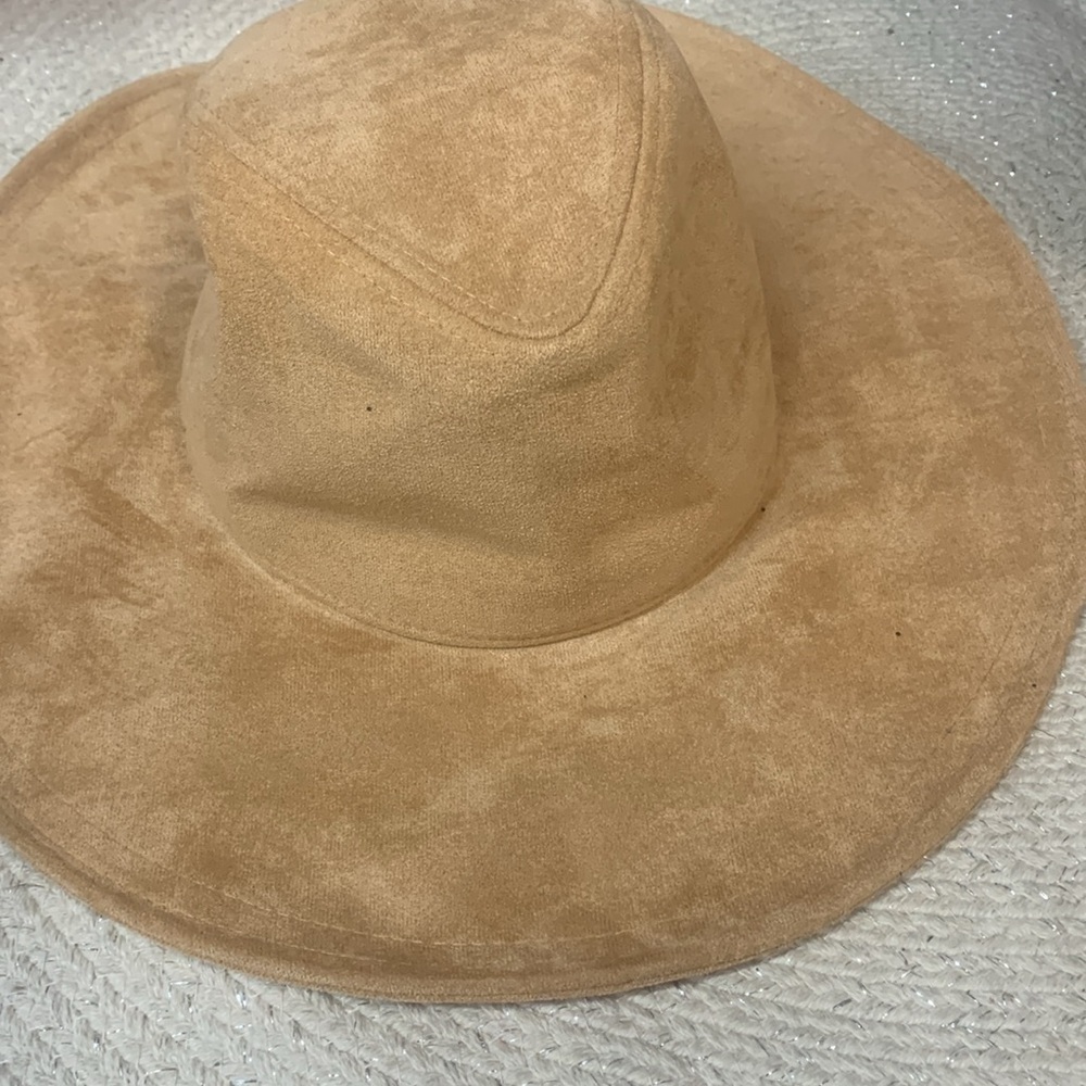 Anthropologie San Diego Hat co suede fedora hat one size - Picture 3 of 5